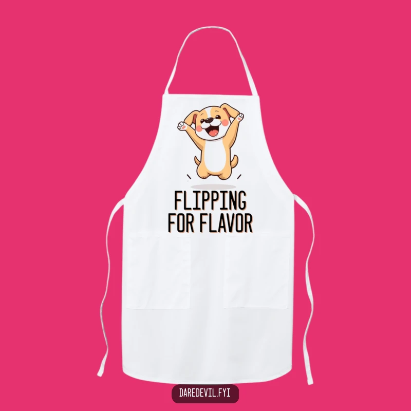 Funny Dog Apron: Chef's Flip Action - Comical Kitchen Wear & Hilarious Gift!