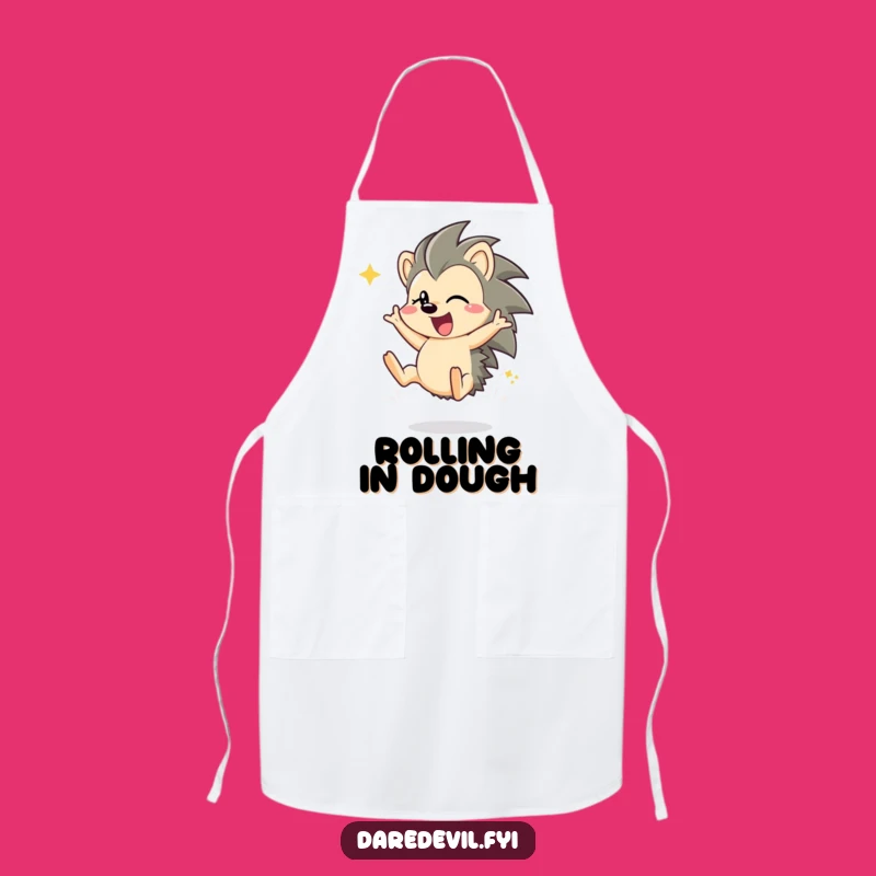 Funny Hedgehog Chef Apron - Energetic & Hilarious Kitchen Fun
