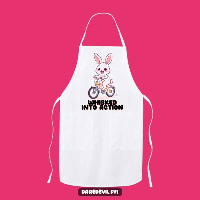 Funny Rabbit Chef Apron: Hilarious Kitchen Wear for Speedy Cooks!