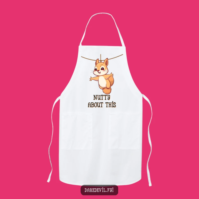 Funny Squirrel Apron: Kitchen Fun with This Hilarious Dangle Design, Comedic Cookwear!