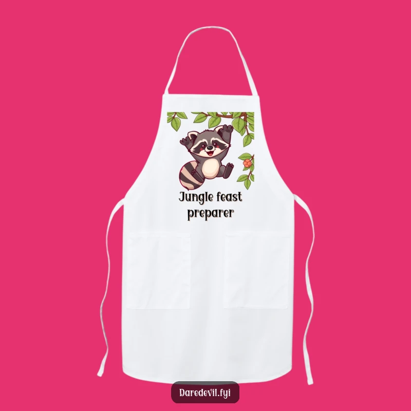 Funny Raccoon Apron: Cook with Daring Exhilaration