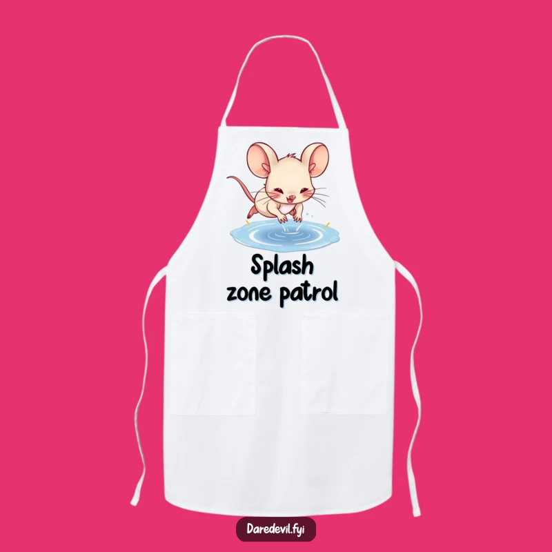 Funny Mouse Splash Guard Apron - Hilarious Kitchen Adventure Gear