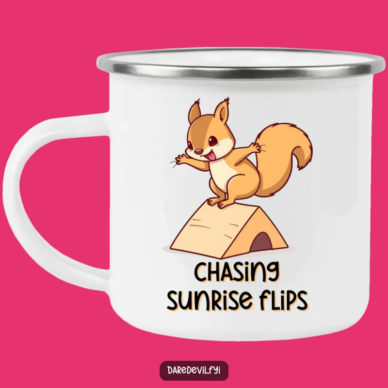 Funny Squirrel Mini Ramp Camping Mug: Hilarious Adventure Companion for Outdoor Fun!