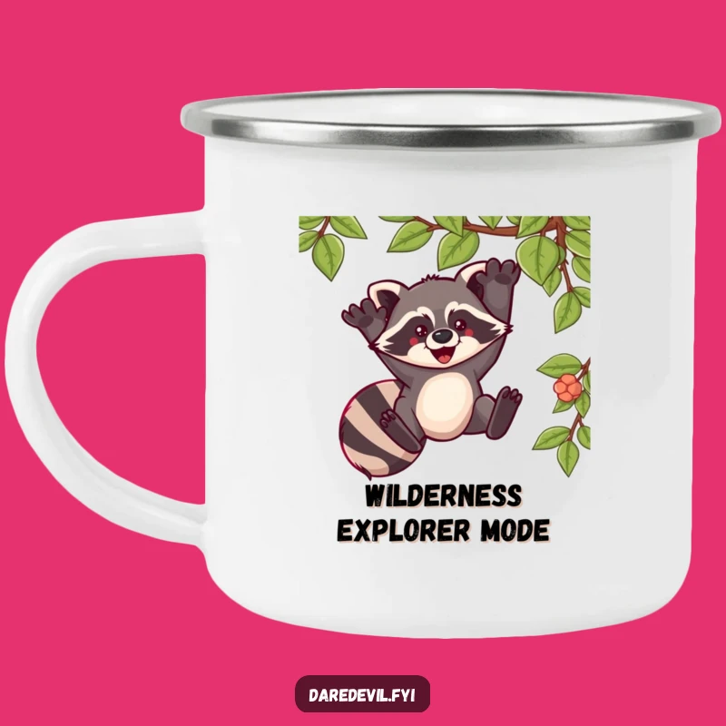 Funny Raccoon Camping Mug: Exhilarating Sips on the Go
