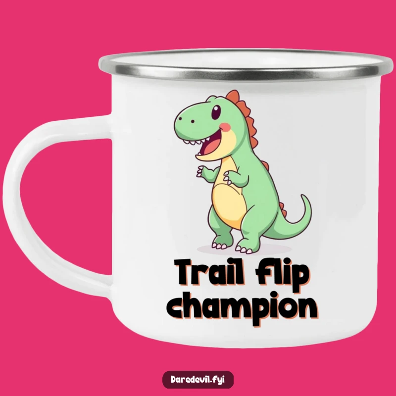 Funny Dinosaur Camping Mug: Enthusiastic Sips on Adventures