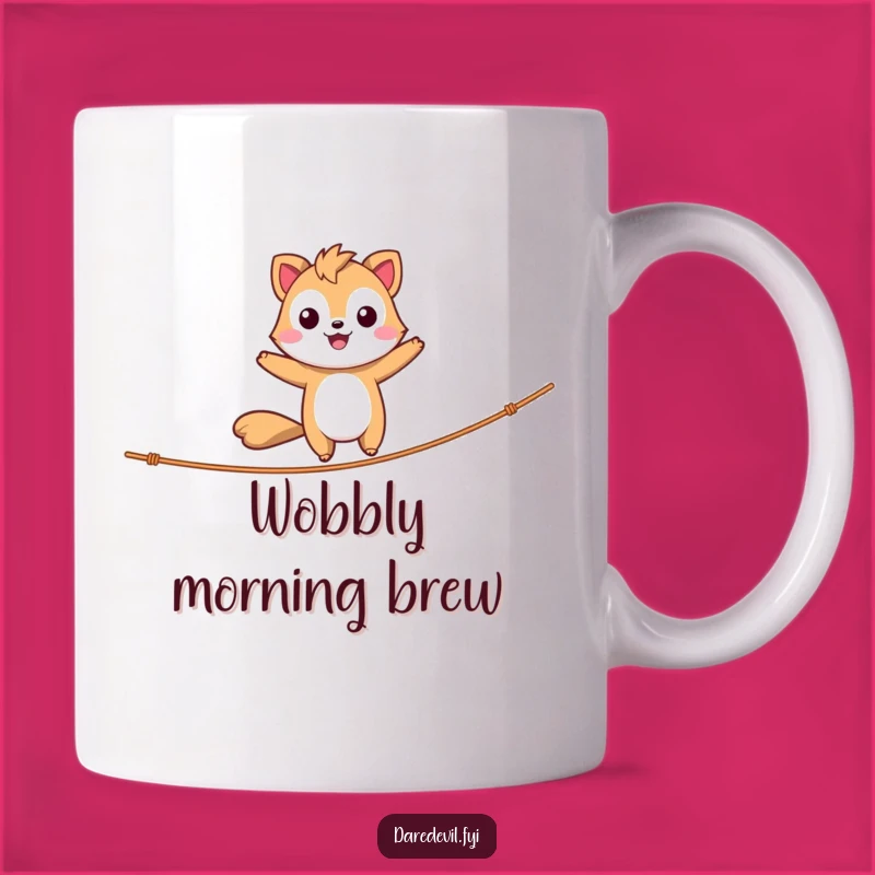 Funny Daredevil Animal Mug - Tightrope Balance Master Mug, Perfect Funny Gift