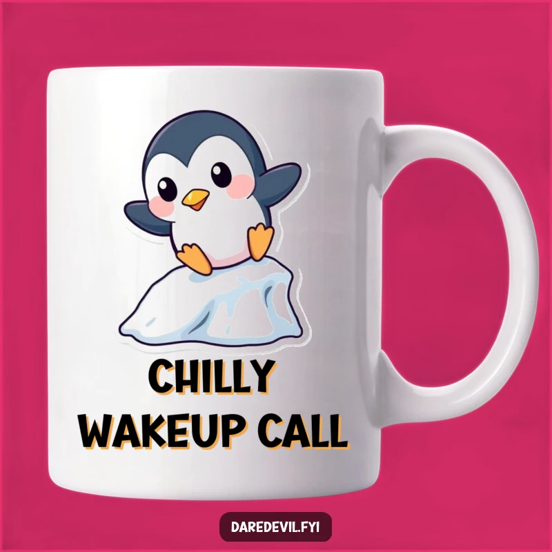 Funny Penguin Icicle Mug: Playful Penguin, Slippery Fun, Perfect Funny Gift for Winter