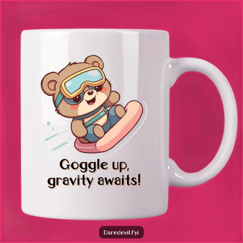 Funny Bear Slide Goggles Mug: A Thrilling Adventure Gift for Thrill-Seekers