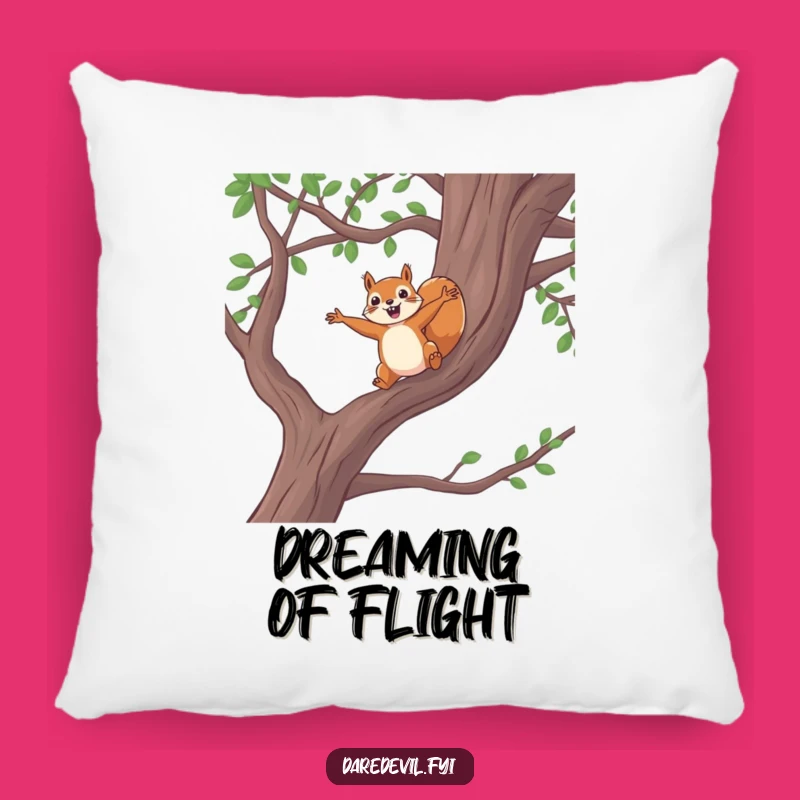 Funny Squirrel Pillow - Cozy Comfort for Fearless Dreamers Gift