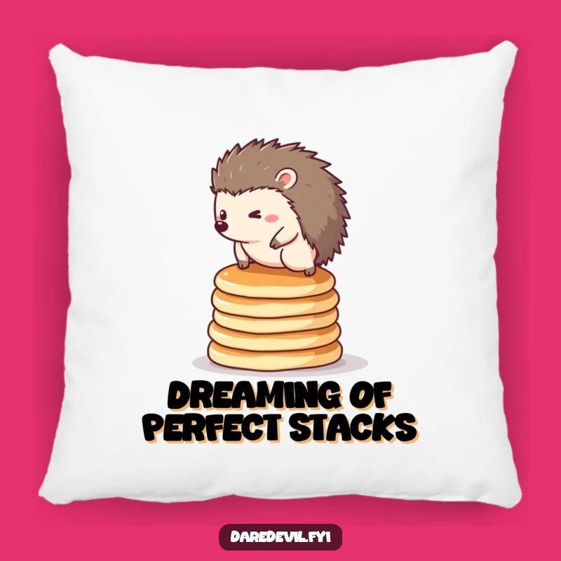 Funny Hedgehog Pancake Pillow: Cozy & Hilarious Accent Decor, Wonderful Funny Gift