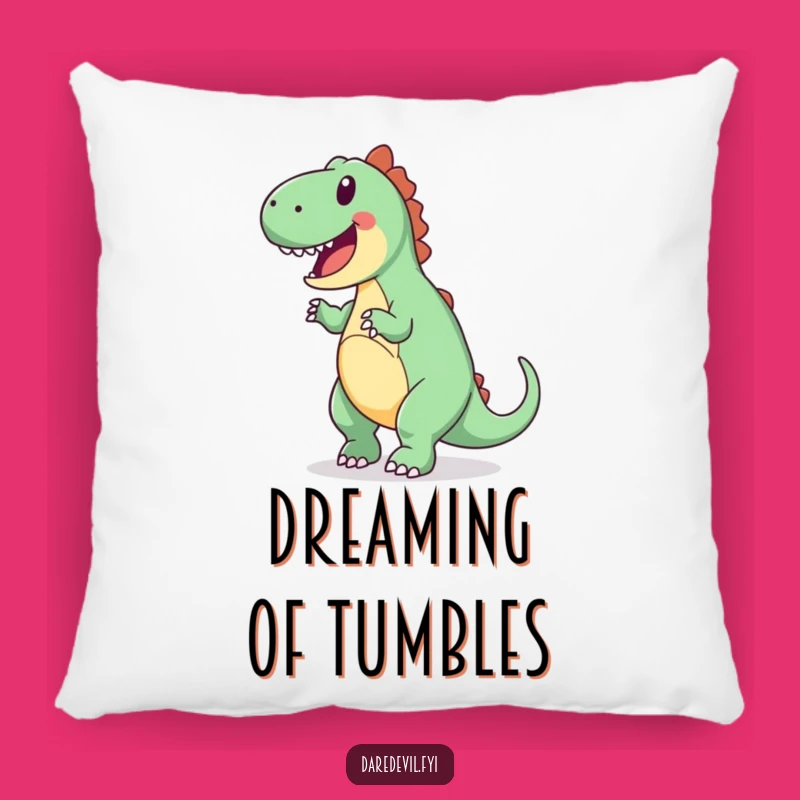 Funny Dinosaur Pillow: Cozy Comfort with Enthusiastic Flips