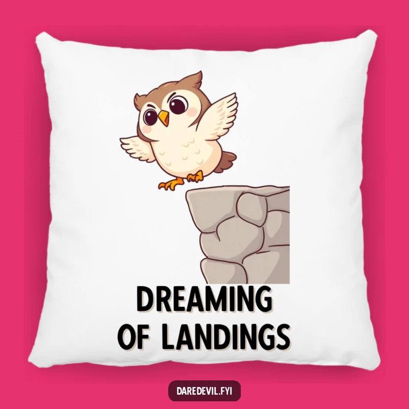 Funny Giggling Owl Dive Pillow: Soft Cartoon Bird Cushion, Great Funny Gift
