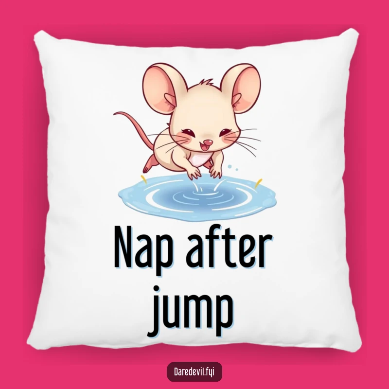 Funny Mouse Splash Pillow - Soft & Hilarious Adventure Decor