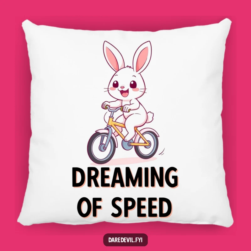 Funny Rabbit Bicycle Pillow: Cozy and Hilarious Decor for Happy Homes!