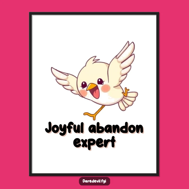 Funny Bird Dive Digital Art: Capture Exhilarating Joy Instantly