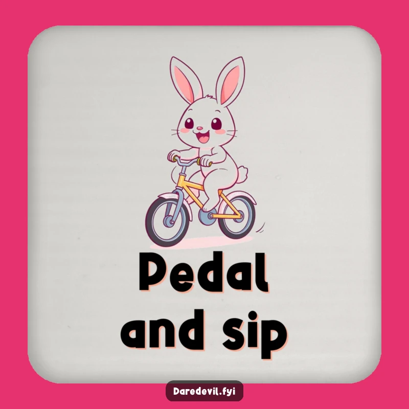 Funny Rabbit Bicycle Coaster: Hilarious Protection for Your Surfaces!