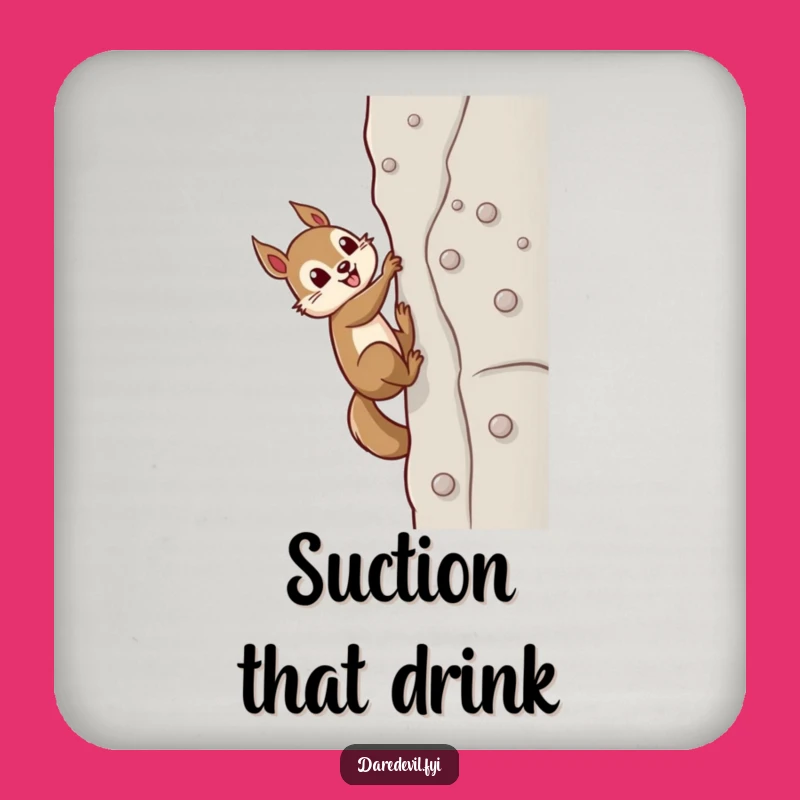 Funny Squirrel Climber Coaster - Protect Surfaces & Hilarious Gift