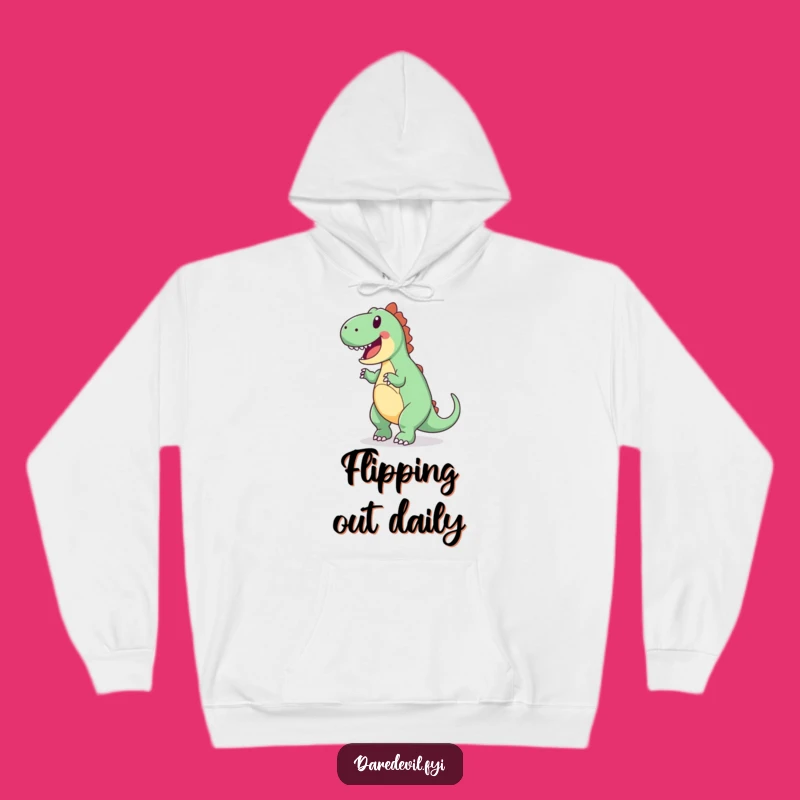 Cozy Funny Dinosaur Hoodie: Enthusiastic Comfort for All