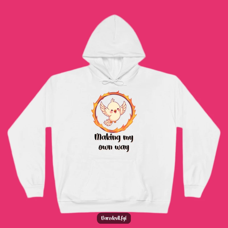 Funny Bird Hoodie: Cozy Up with This Fiery Flyer, Perfect Comedic Wear!