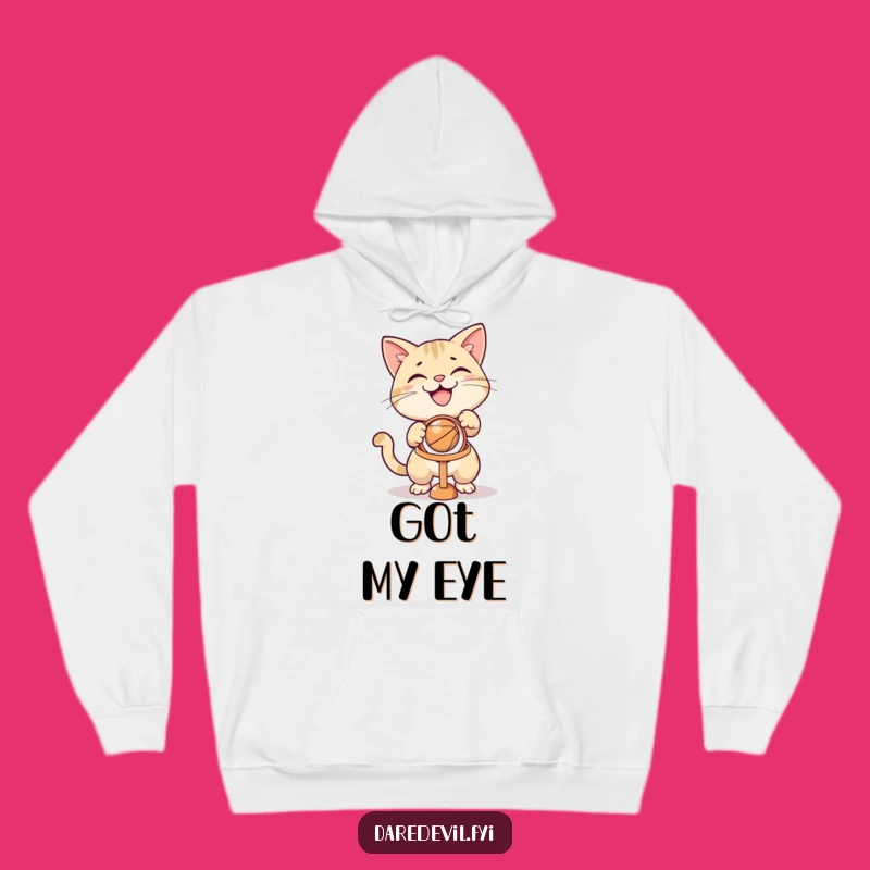 Funny Cat Game Hoodie - Cozy & Hilarious Feline Athlete Apparel