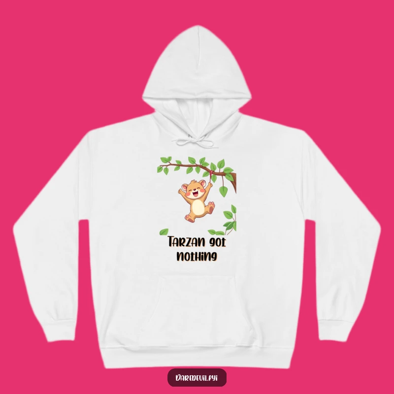 Funny Joyful Animal Hoodie: Vine Swing Comfort, Ultimate Funny Gift