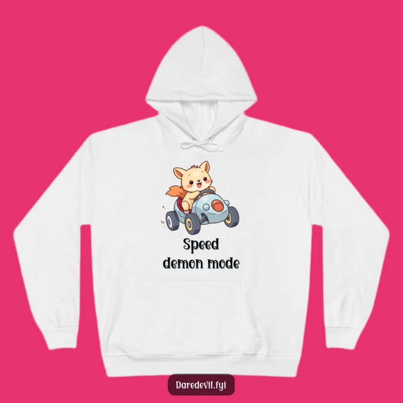 Funny Cozy Hoodie - Racing Animal Adventure, Warm Funny Gift