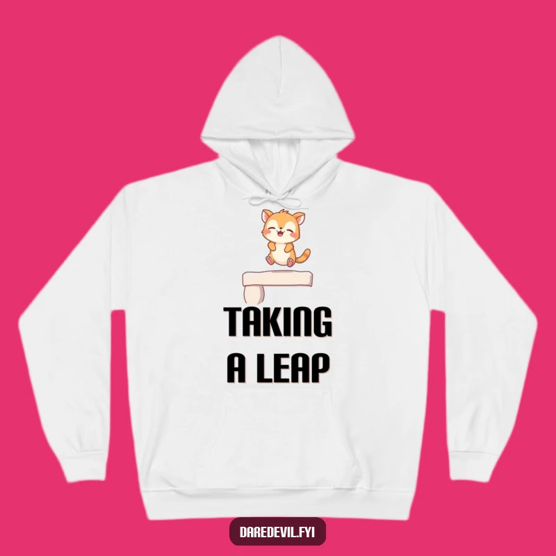Funny Giggling Animal Leap Hoodie: Playful Character's Jump, Cozy Gift!