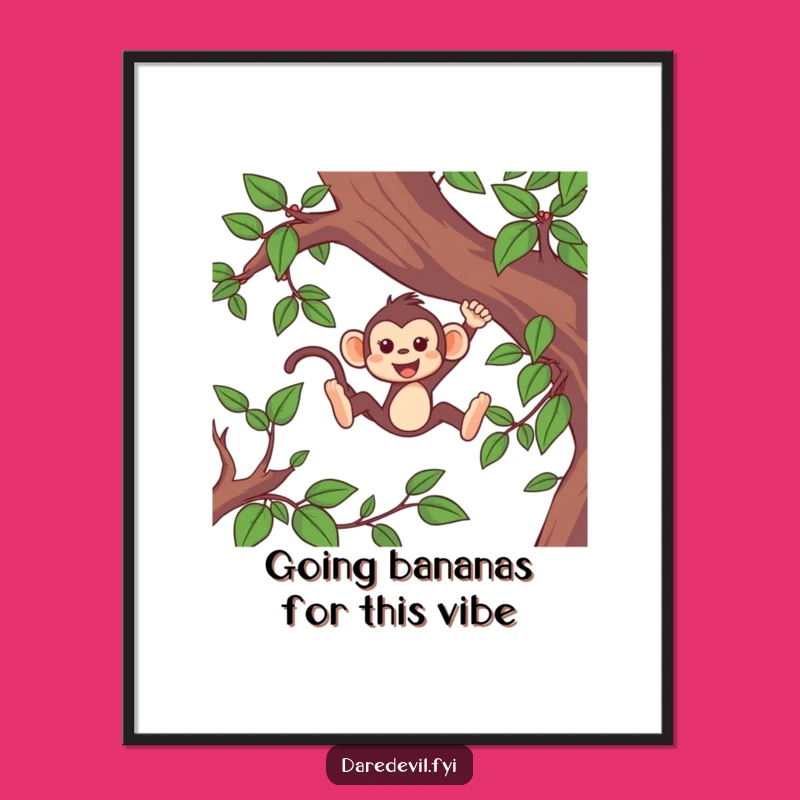 Free Printable Monkey Wall Art: High-Speed Swinging Fun for Any Room