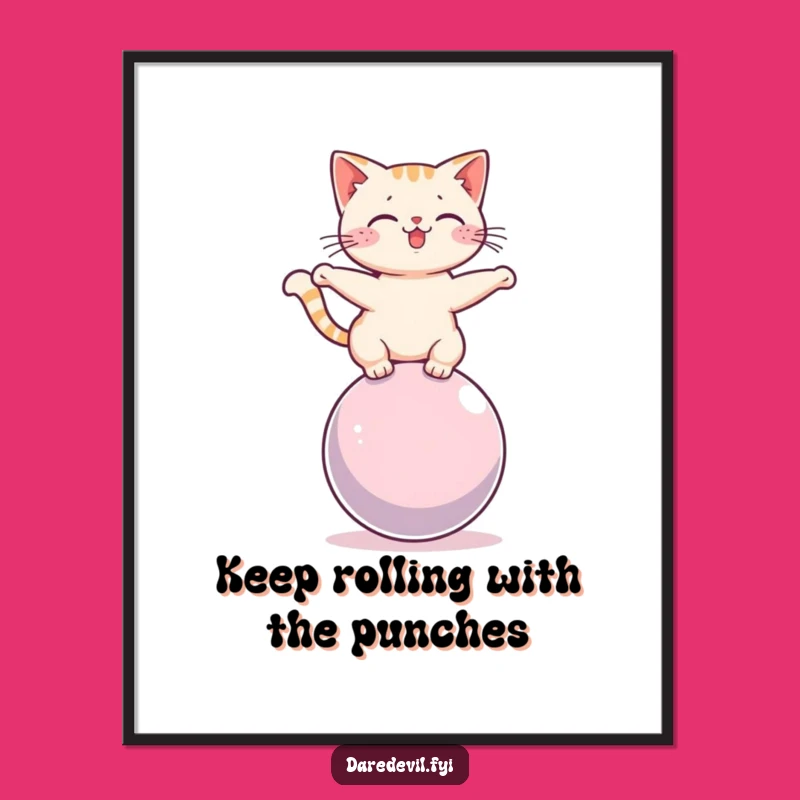 Funny Free Printable Cat Wall Art: Sphere Master Downloadable Decor!