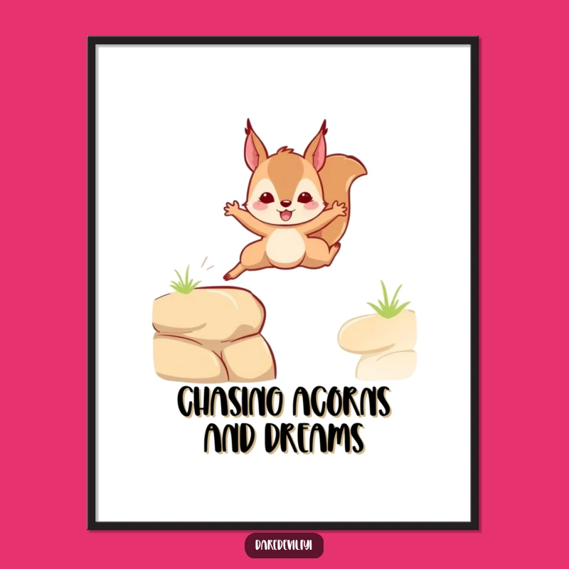 Funny Squirrel Wall Art: Free Printable Downloadable Adventurous Decor