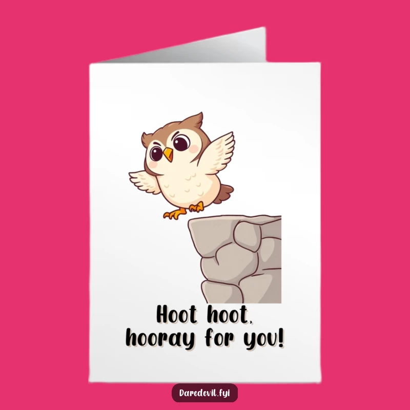 Free Printable Owl Dive Congratulations Card - Funny Downloadable Surprise Greeting