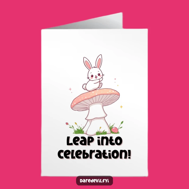 Free Printable Bunny Congrats Card - Magical Leap Downloadable Gift