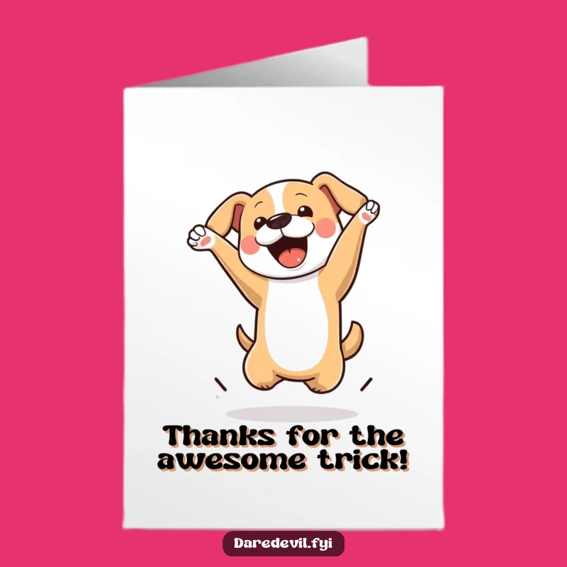 Free Printable Dog Thank You Card: A Truly Awesome Flip Downloadable Gift