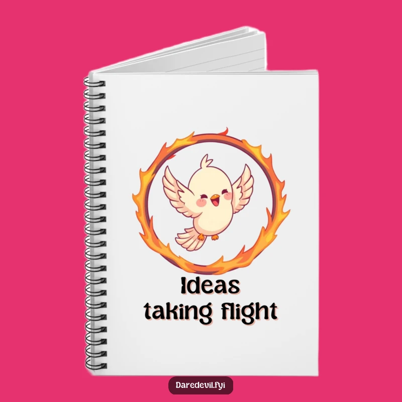 Funny Bird Notebook: Jot Down Ideas with This Fiery Flyer Cover, Comedic Journal!