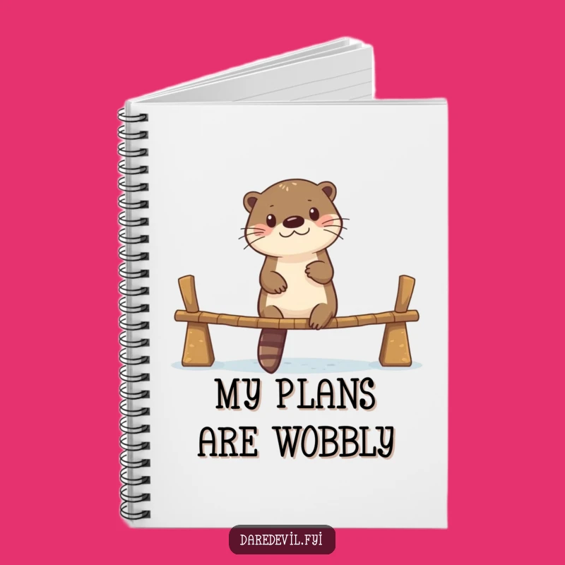 Funny Otter Bridge Crossing Notebook: Jot Down Ideas with Bravery