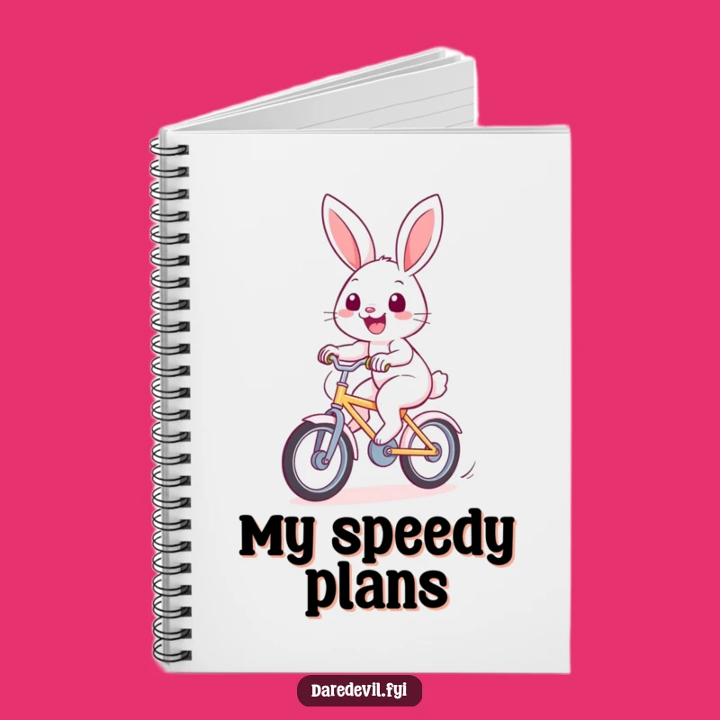 Funny Rabbit Bicycle Notebook: Hilarious Journal for Cheerful Thoughts!
