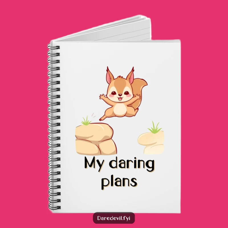 Funny Squirrel Leap Notebook: Capture Ideas with Daring Enthusiasm, Perfect Funny Gift