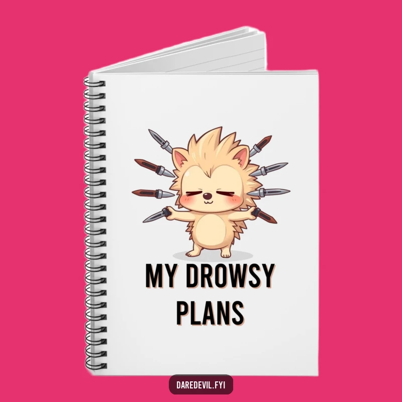 Funny Hedgehog Juggling Notebook: Jot Down Your Riskiest Ideas