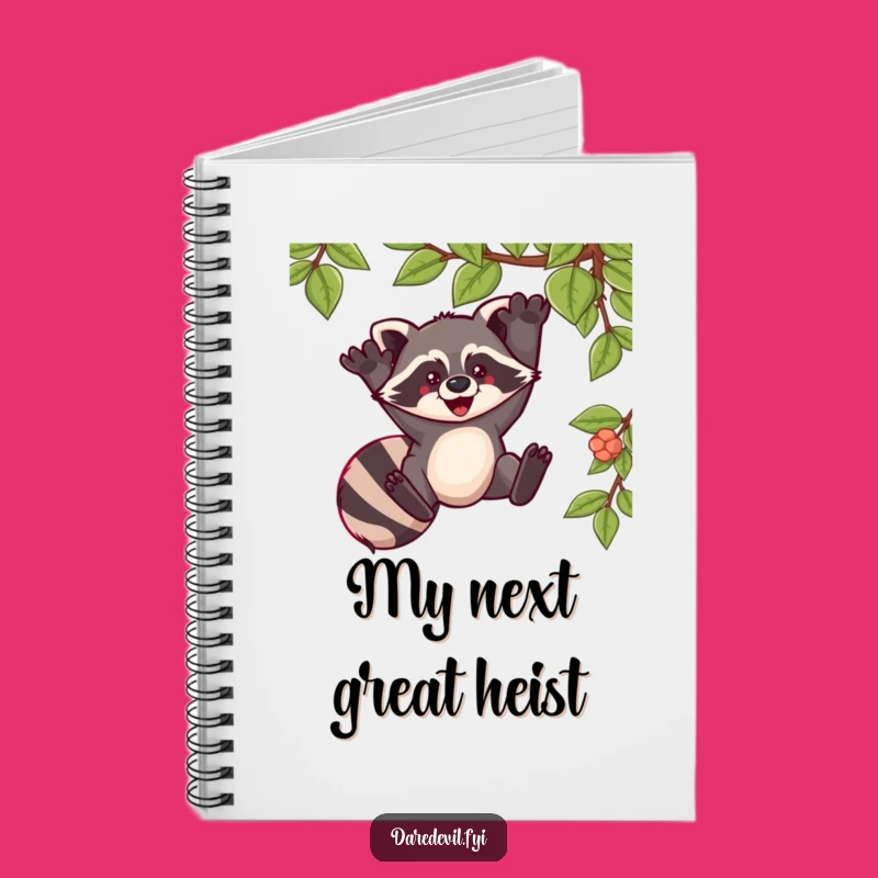Funny Raccoon Notebook: Capture Your Adventures with Exhilaration