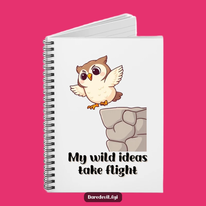 Funny Giggling Owl Dive Notebook: Cartoon Bird Journal, Excellent Funny Gift