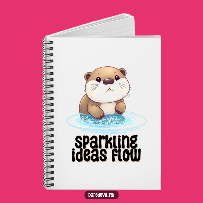 Funny Otter Glitter Notebook: Hilarious Journal for Ideas, Perfect Funny Gift for Dreamers