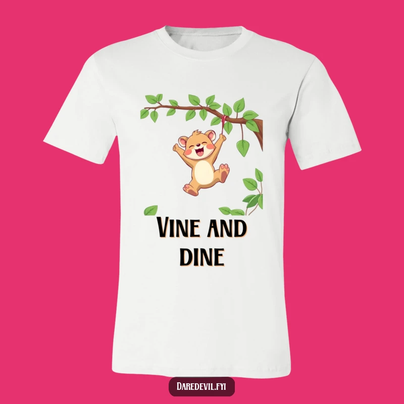 Funny Joyful Animal T-Shirt: Reckless Vine Swing Tee, Perfect Funny Gift