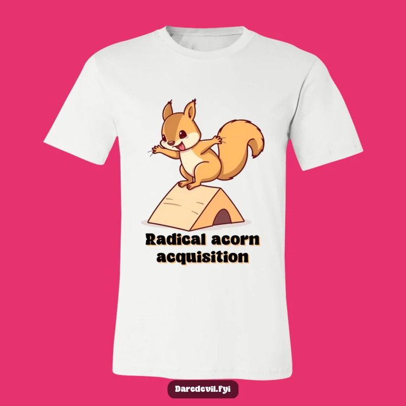 Funny Squirrel Skater T-Shirt: Hilarious Extreme Sports Tee for Adrenaline Junkies!