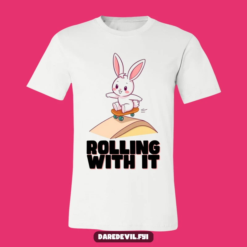 Funny Bunny Skater Tee - Awesome Extreme Sports T-Shirt & Hilarious Gift Idea