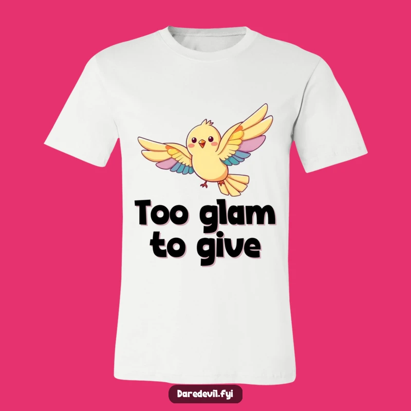 Funny Rainbow Wings Bird T-Shirt: Vibrant & Comical Flight Tee, Amazing Funny Gift