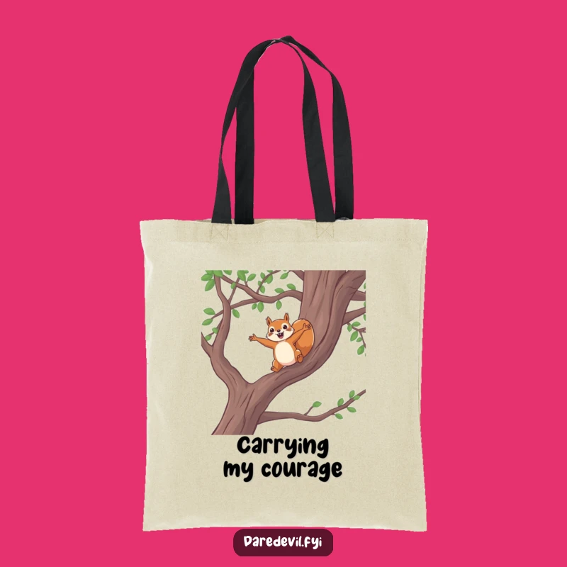 Funny Squirrel Leap Tote Bag - Carry Your Adventures with Humor