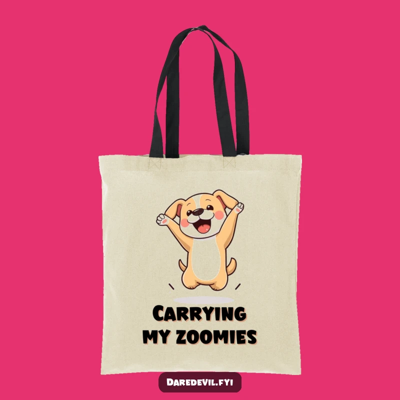Funny Dog Flip Tote Bag: Action-Packed Style - Durable & Hilarious Pet Accessory!