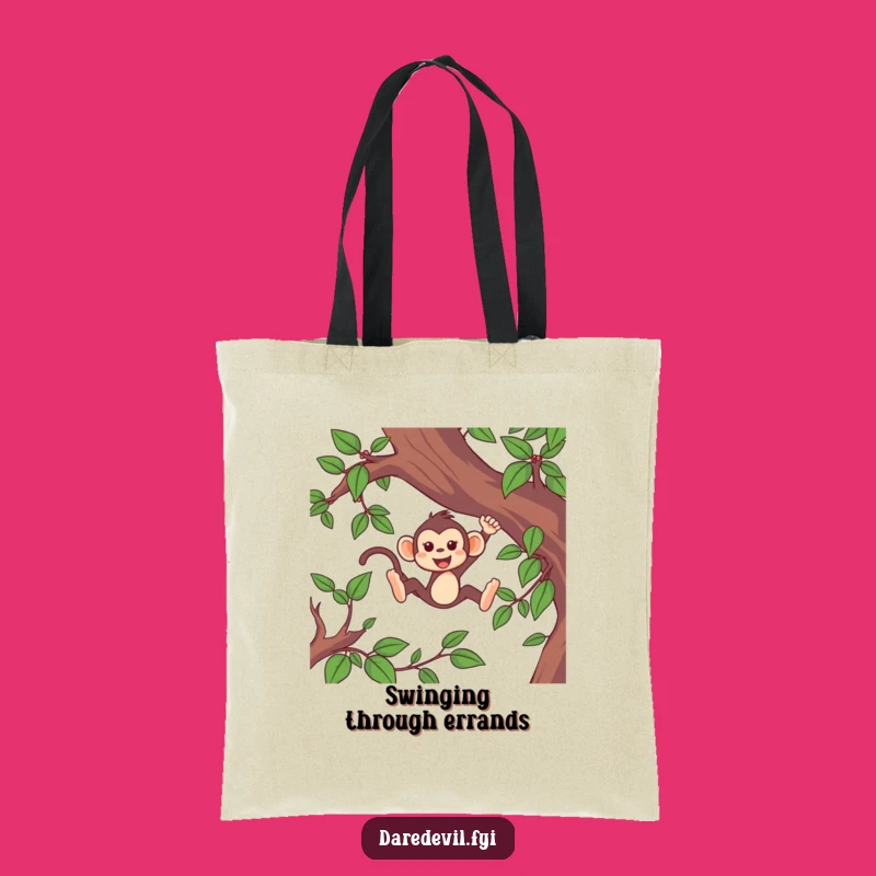 Funny Monkey Vine Swing Tote Bag: Carry Your Fun in This Hilarious Accessory!